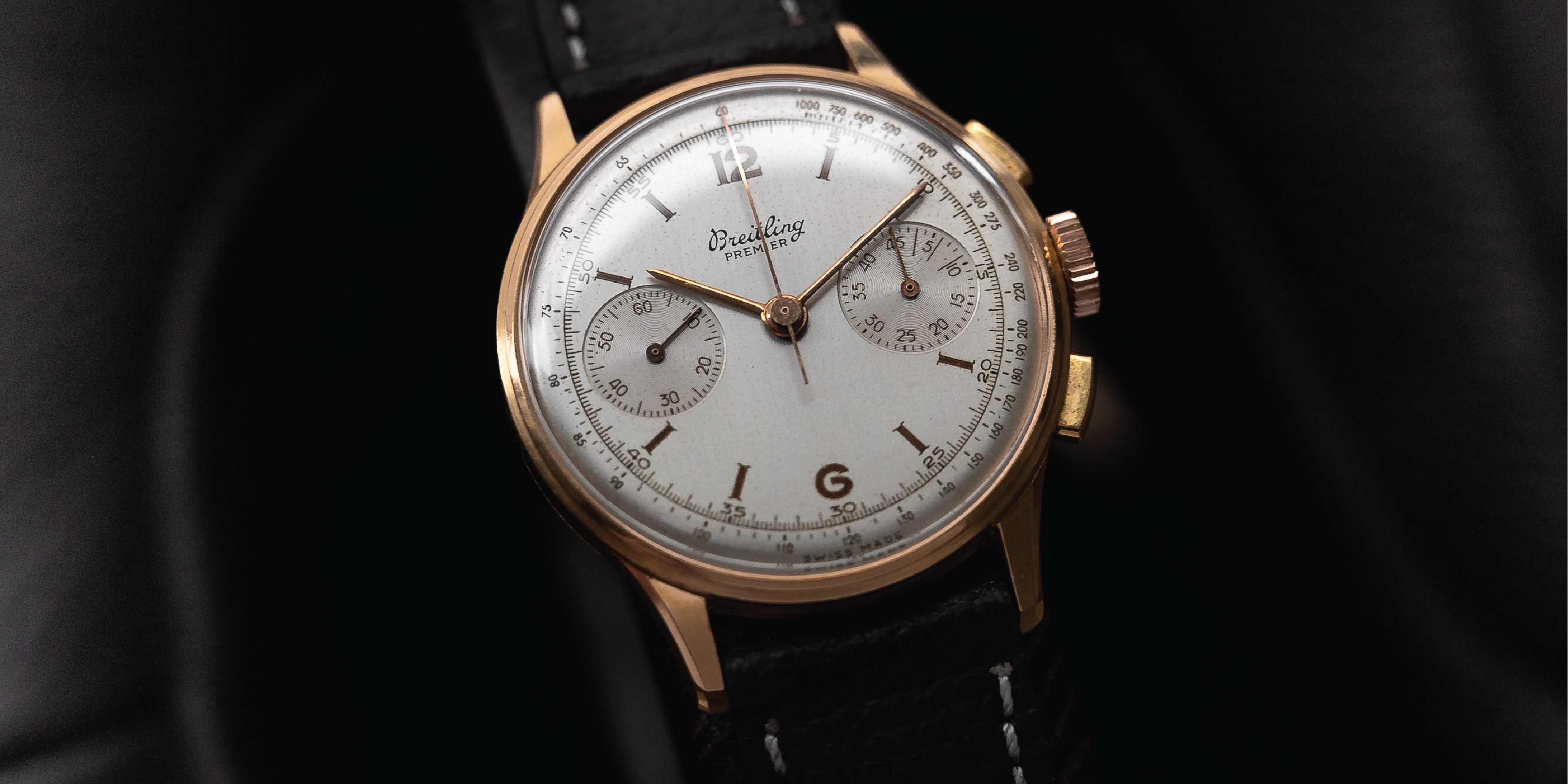 1950s Golden Breitling Premier Chronograph