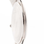 Closeup Photo of a Audemars Piguet 18k Black from the 1970s. 31.5mm 18k White Gold Case with Manual wind Cal. 2003, Deep black dial and 18k White Gold Bracelet.