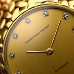 Audemars Piguet Cobra Jumbo from the 1970s with Ref. 5403. 35mm in 18k Yellow Gold with Automatic Cal. 2121, Original Diamond Dial, Gold Bracelet in Excellent Condition.