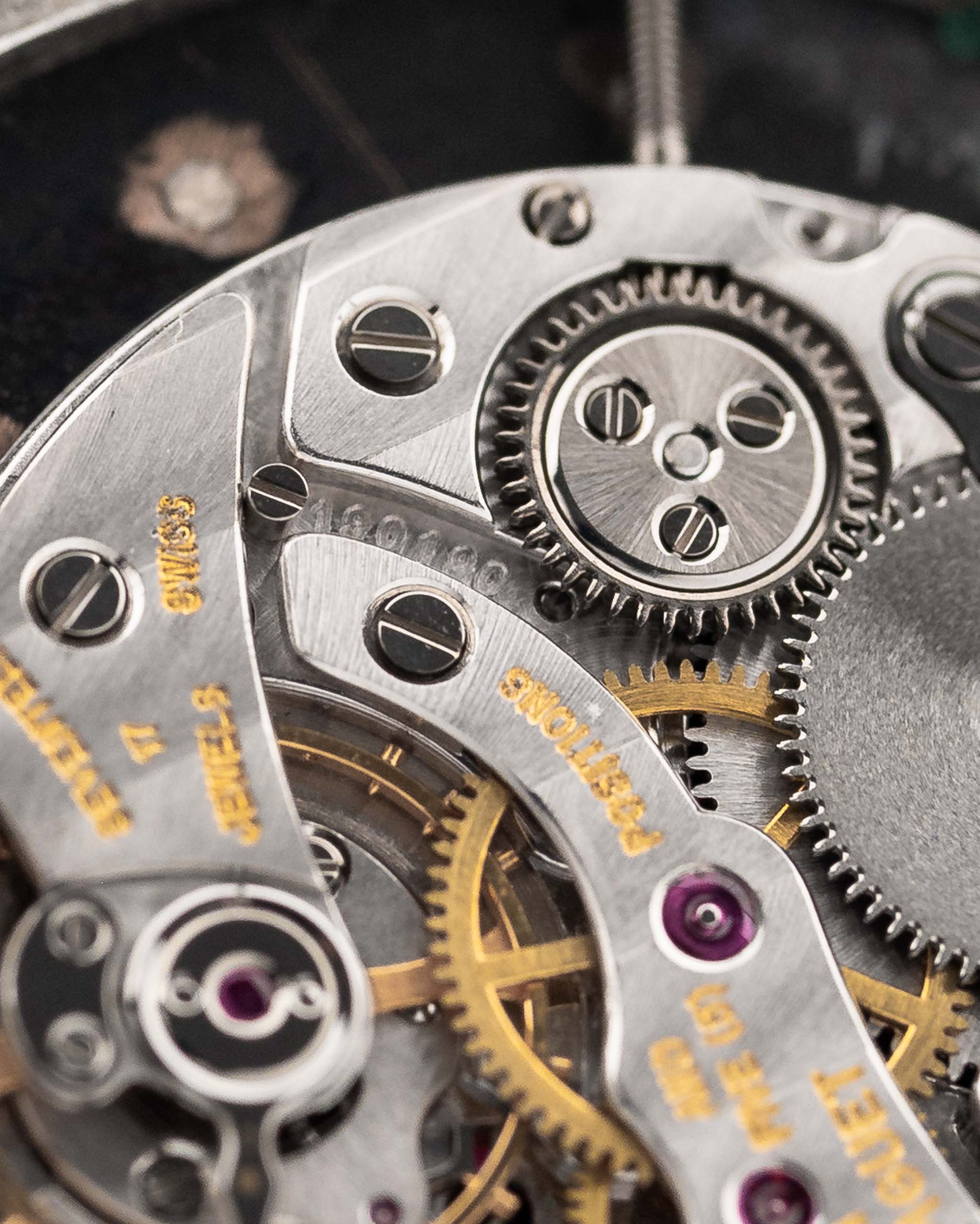 Closeup Photo of a Audemars Piguet Octagon Black Diamond from the 1970s on a wrist. 31.5mm case in 18k White Gold with Manual Wind Caliber 2003, Black Dial with Diamond Markers ad Adjustable 18k Bracelet.