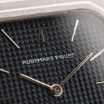 Used Audemars Piguet Royal Oak 6005ST 1980s original Audemars Piguet grey Royal Oak (Stern) petite Tapisserie dial