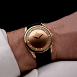 Universal Geneve Polerouter 18k Rose De Luxe 1957