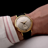 Jaeger LeCoultre Teardrop 18k Railroad 1940s