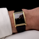 Rolex Cellini 18k Rectangular Black 1970s