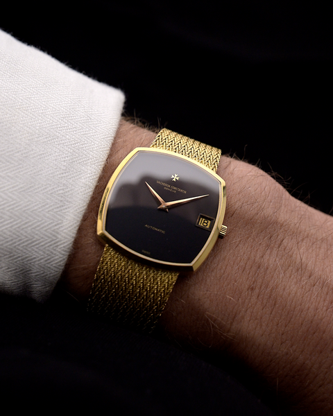 Vacheron Constantin 18k Square Black 1970s – GOLDAMMER Vacheron Constantin 18k Square Black 1970s – GOLDAMMER