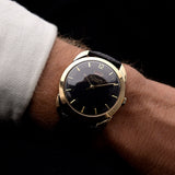 LeCoultre 14k Powermatic Nautilus Black 1950s