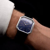 Jaeger LeCoultre 18k Octagon Blue 1990s