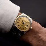 Rolex Datejust Two Tone Pie Pan Gold 1969