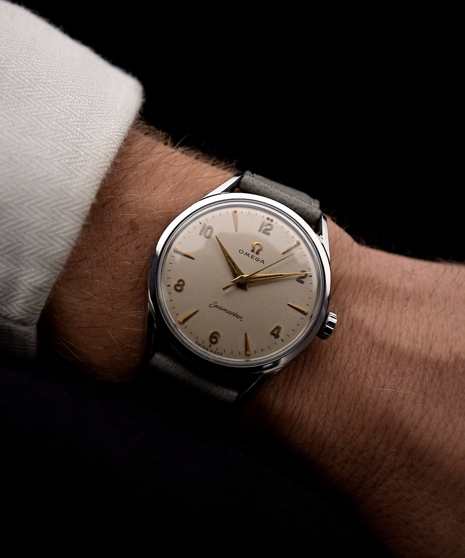 Vintage Omega Seamaster Cream 1954