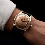 Omega Constellation 18k Rose Date Onyx 1960