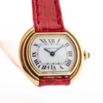 Vintage Cartier Ellipse 67081 Watch 18k from the 1980s.