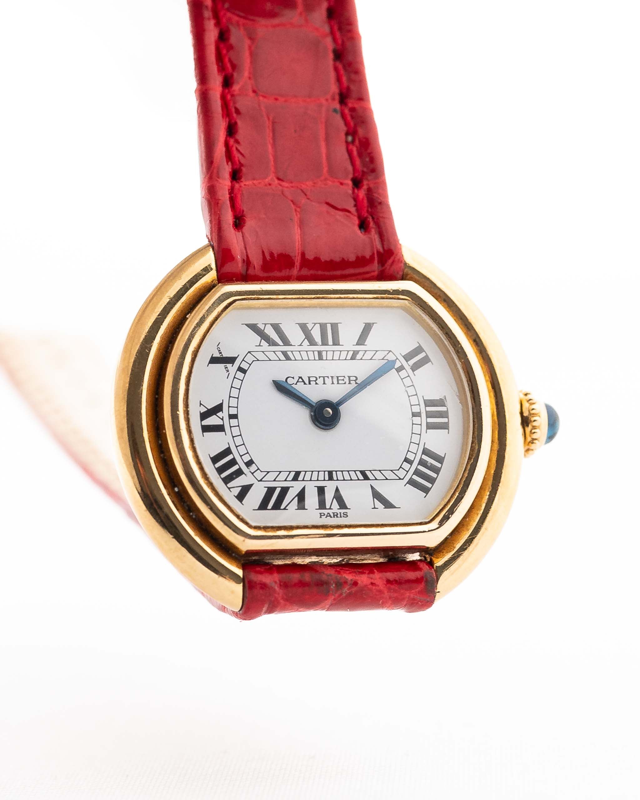 Vintage Cartier Ellipse 67081 Watch 18k from the 1980s.