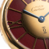 Cartier Must de Vermeil Ronde Burgundy 1990s