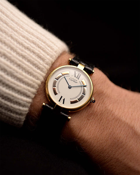 Cartier マネークリップ Must de Cartier カルティエマスト マネークリップ付き二つ折り札入れ ボルドー