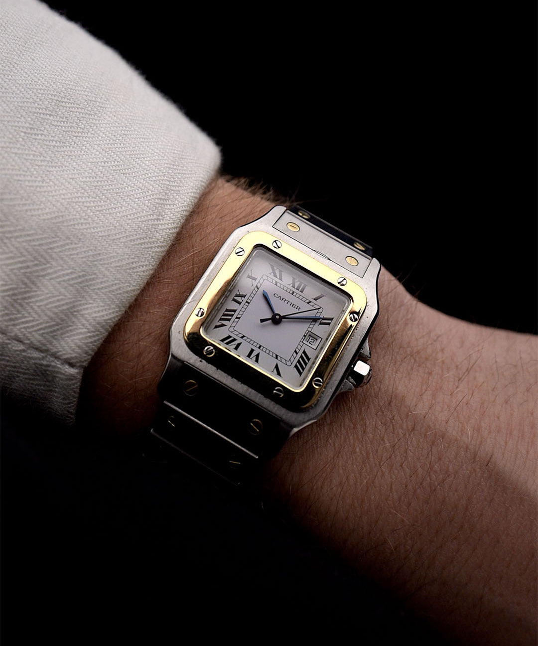 Pre owned Cartier Santos Carrée 2961 Two Tone 1980s