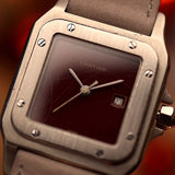 Cartier Santos 2960 bordeaux, anni '80