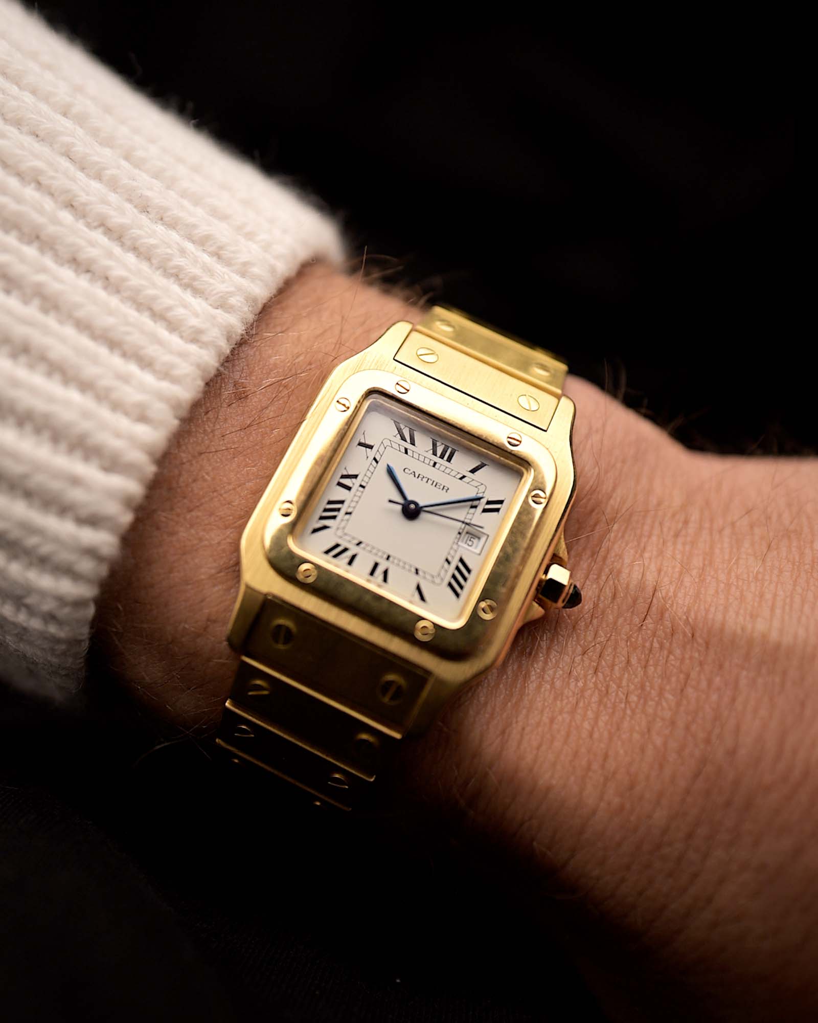 Cartier_Santos_2960_Carree_Or_