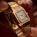 Cartier Santos 2960 Carrée Deux Or, zweifarbig, 1980er Jahre