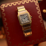 Cartier Santos 2960 Carrée Deux Or, zweifarbig, 1980er Jahre