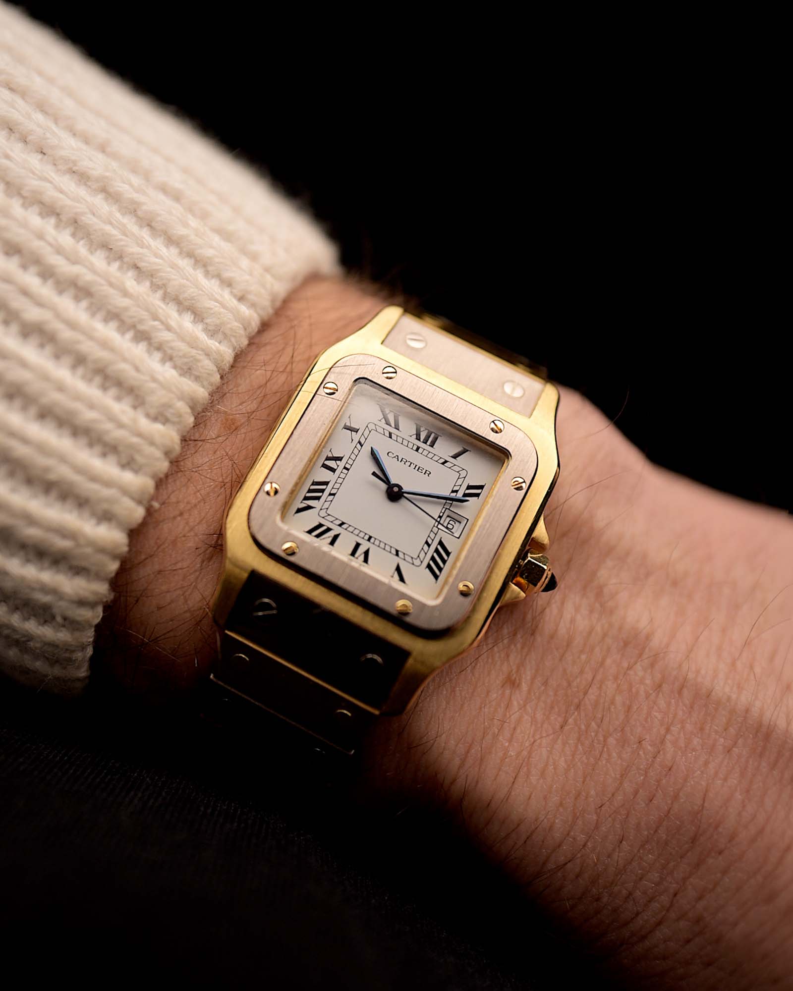 Cartier Santos 2960 Carrée Deux Or Two Tone | 1980s Vintage Watch