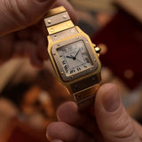 Cartier Santos 2960 Carrée Deux Or, zweifarbig, 1980er Jahre