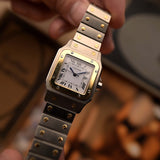 卡地亞桑托斯 2961 雙色方型錶款 1980年代