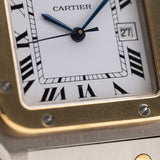 卡地亞桑托斯 2961 雙色方型錶款 1980年代