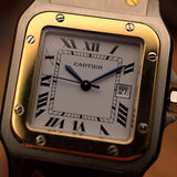 卡地亞桑托斯 2961 雙色方型錶款 1980年代