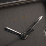 Preowned Cartier Santos Carrée 2960 Ghost 1990s  slate grey SWISS only dial hands