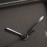 Preowned Cartier Santos Carrée 2960 Ghost 1990s  slate grey SWISS only dial hands