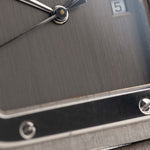 Preowned Cartier Santos Carrée 2960 Ghost 1990s  slate grey SWISS only dial 