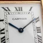 Cartier Tank Louis 96019 Paris Ref 96019 from the 1970s. 18k Yellow Gold with Manual movement, Original white dial and Original Leather strap.