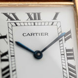 Cartier Tank Louis 96019 Paris Ref 96019 from the 1970s. 18k Yellow Gold with Manual movement, Original white dial and Original Leather strap.