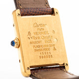 Cartier Must de Tank Vermeil Trinity 1990s