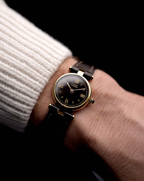 【人気】cartier ベルト　ゾウ　エレファント　ゴールド　ブラック Cartier 18k Gold Watch Ford 75th Anniversary Diamond Jubilee