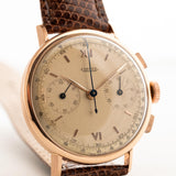 Jaeger Chronograph 18k Rose Jumbo 1940s