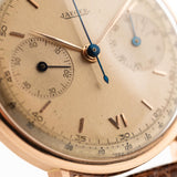 Jaeger Chronograph 18k Rose Jumbo 1940s