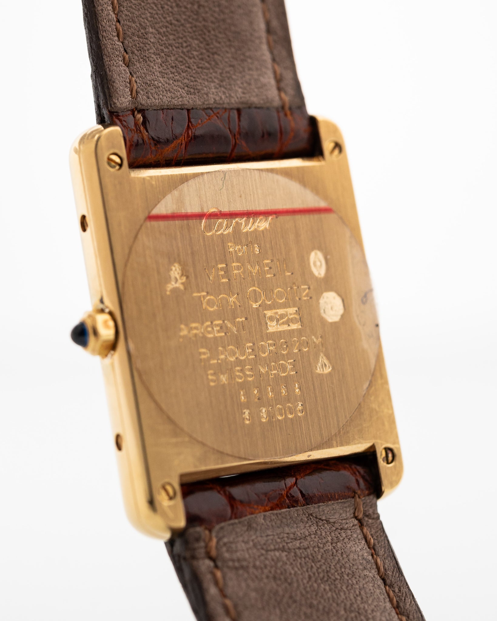 Cartier Tank Vermeil 1990s