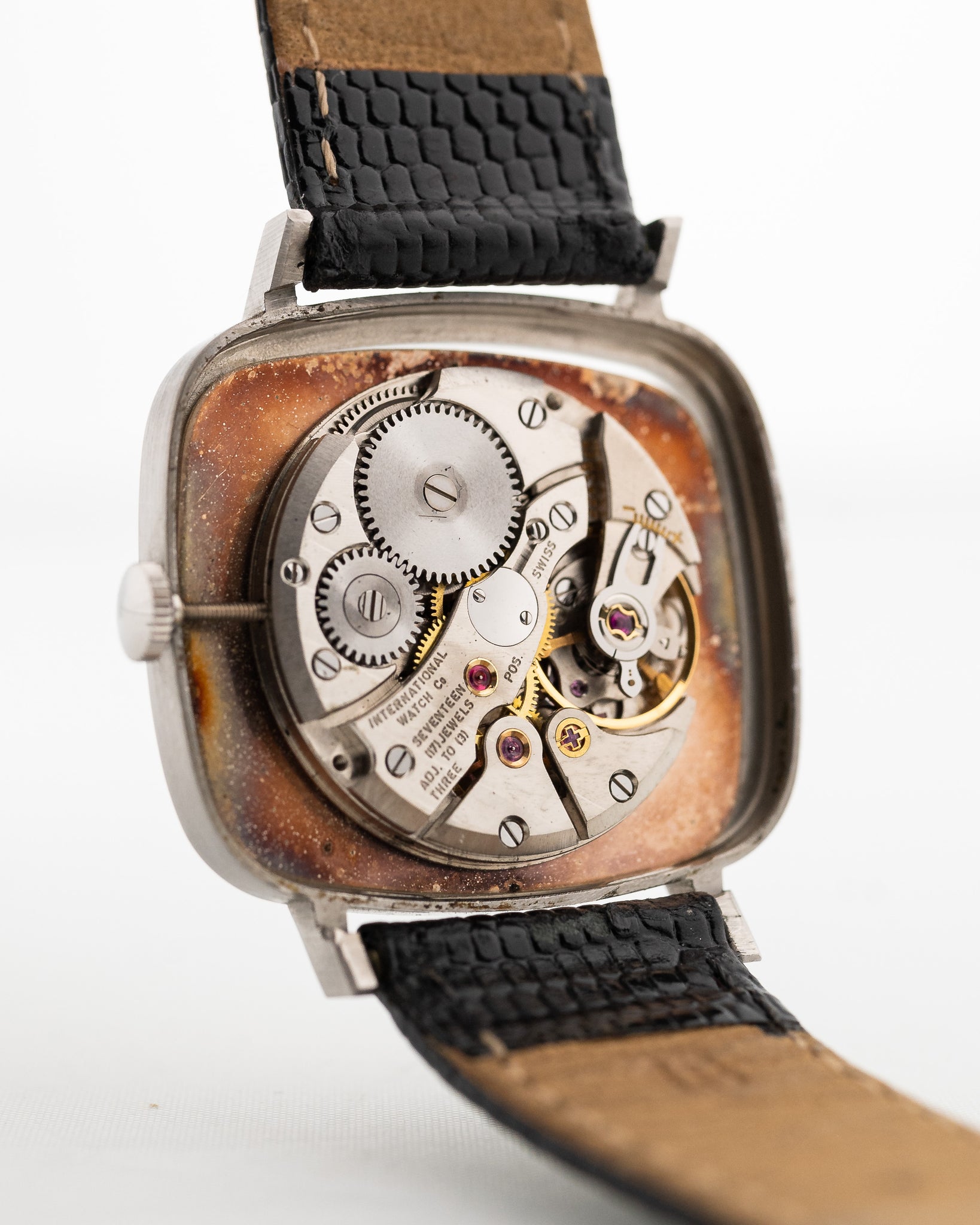 Iwc Rectangular Linen Roman 1973