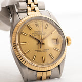 Rolex Datejust Two Tone Pie Pan Gold 1969