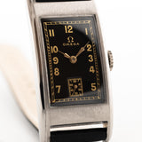 Omega Rectangular Art Deco Gilt Curvex 1943