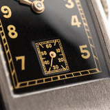 Omega Rectangular Art Deco Gilt Curvex 1943