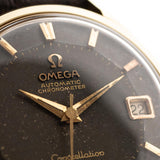 Omega Constellation 18k Pie Pan Black 1962