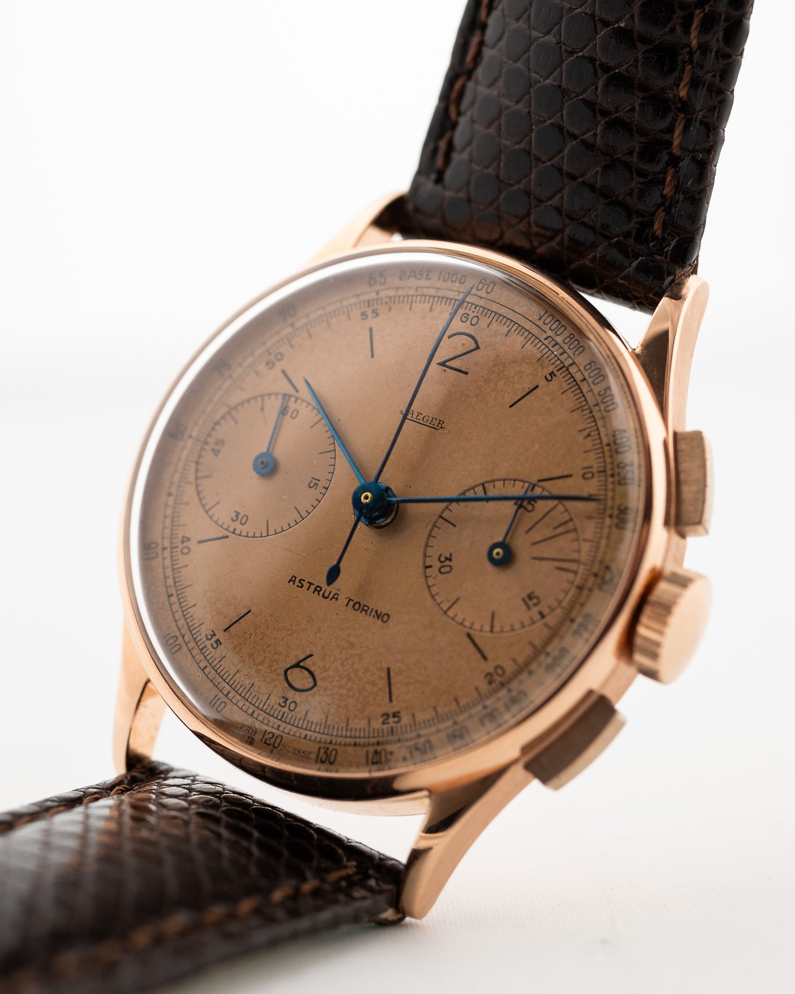 Jaeger Chronograph 18k Bronze 1940s