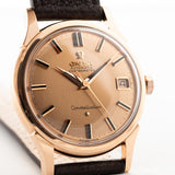 Omega Constellation 18k Rose Date Onyx 1960