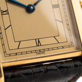 Cartier Tank Vermeil Paris Roman 1990s