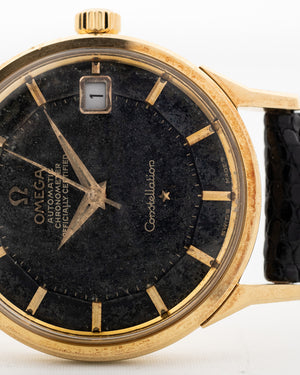 Omega Constellation 18k Pie Pan Black 1966