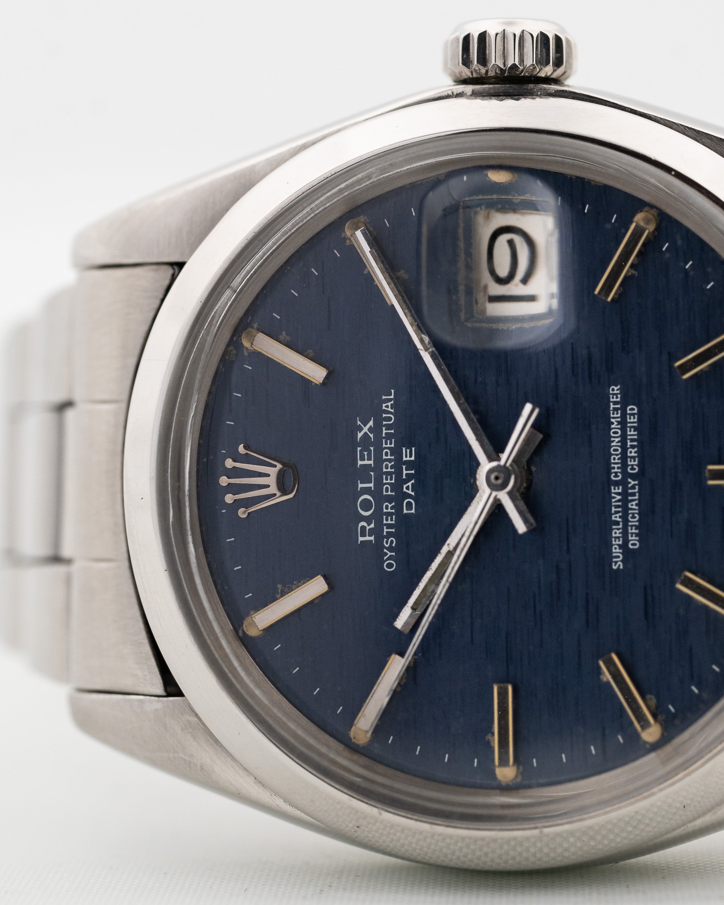 Rolex Oyster Perpetual Blue Mosaic 1972 – Goldammer Vintage Watches