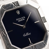 Rolex Cellini Octagon 18k Blue 1970s