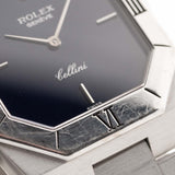 Rolex Cellini Octagon 18k Blue 1970s